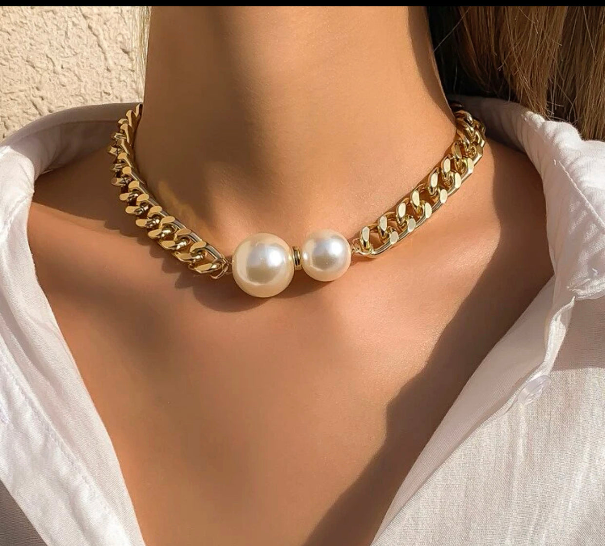 Pearl Chain Link (necklace)